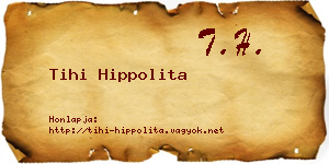Tihi Hippolita névjegykártya